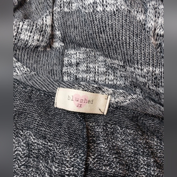 Blushed Lightweight Stretchy Striped Sweater Size 2X Office Chic Boho Classic - Picture 8 of 11